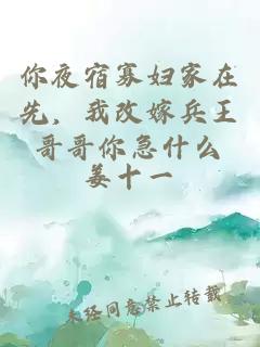 你夜宿寡婦家在先，我改嫁兵王哥哥你急什么