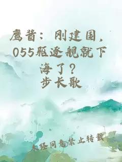鷹醬：剛建國，055驅逐艦就下海了？