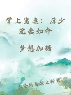 掌上寶妻：厲少寵妻如命