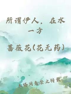 所謂伊人，在水一方