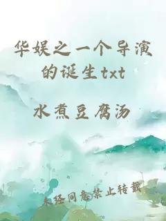 華娛之一個(gè)導(dǎo)演的誕生txt