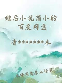 繼后小說簡小酌 百度網(wǎng)盤