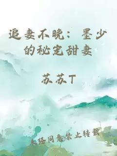 追妻不晚：墨少的秘寵甜妻
