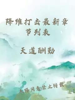 降維打擊最新章節(jié)列表