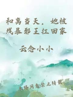 和離當(dāng)天，她被殘暴邪王扛回家