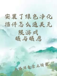 安裝了綠色凈化插件怎么通關無限游戲