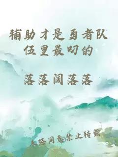 輔助才是勇者隊(duì)伍里最叼的