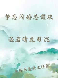 摯戀閃婚總裁歡