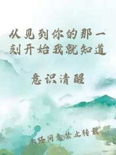 從見(jiàn)到你的那一刻開(kāi)始我就知道